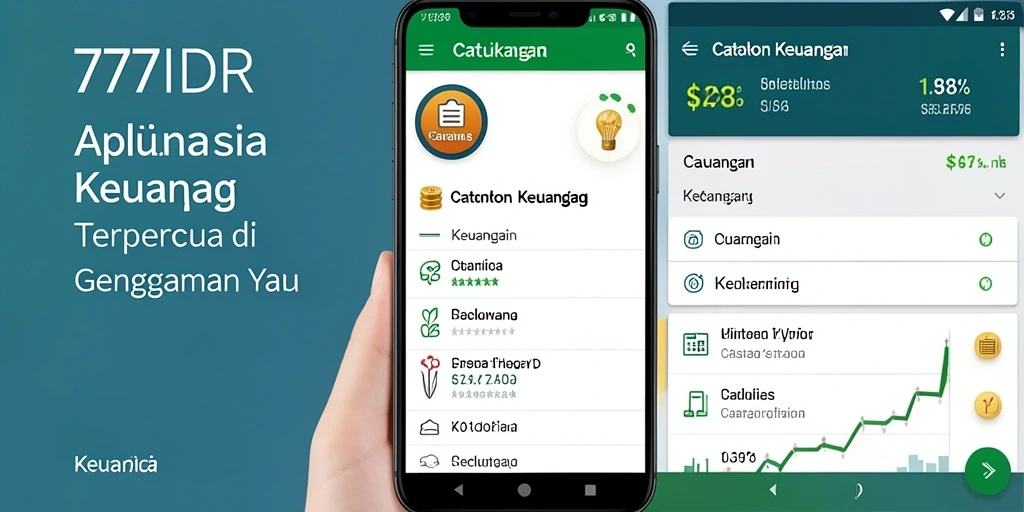 Antarmuka aplikasi Catatan Keuangan 777IDR yang user-friendly.