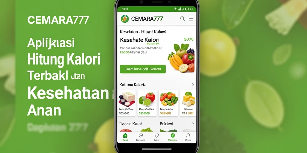 Antarmuka CEMARA777 yang menampilkan fungsi Hitung Kalori
