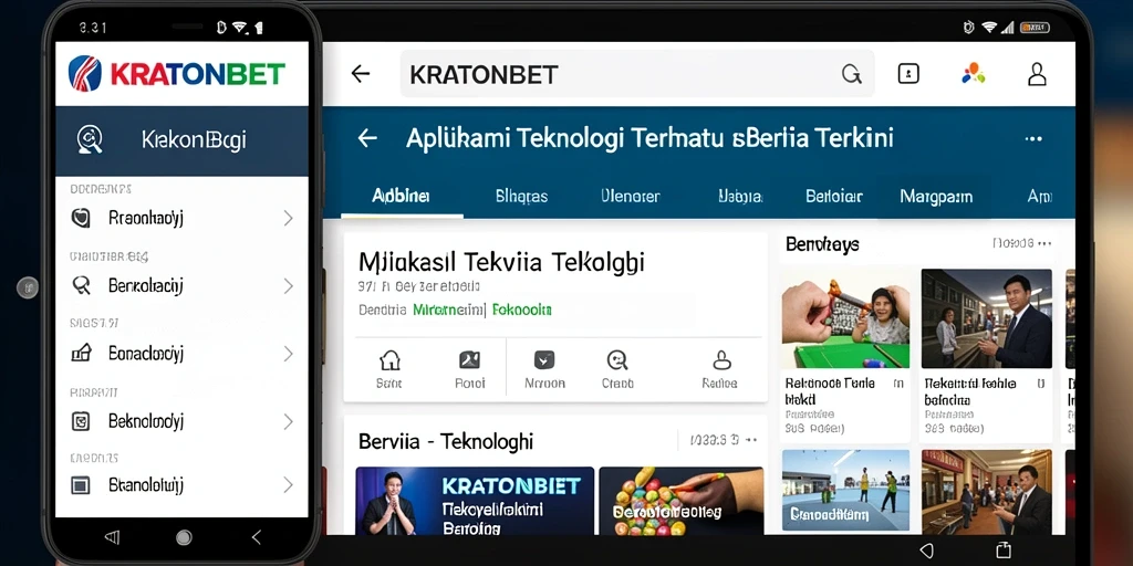 Antarmuka aplikasi KRATONBET yang bersih dan informatif.