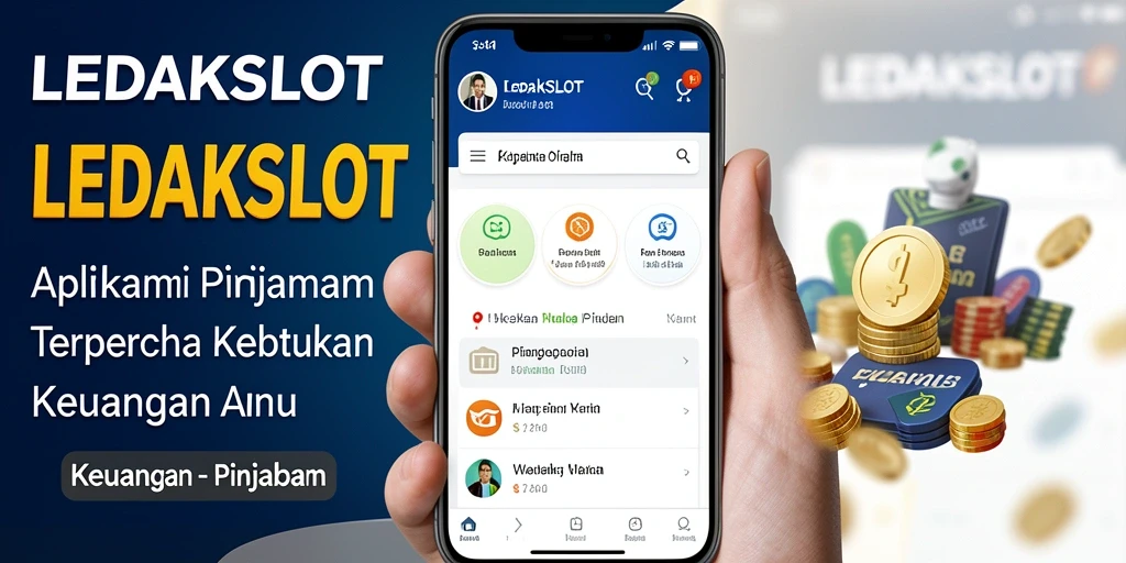 Tampilan antarmuka aplikasi LEDAKSLOT untuk pengajuan pinjaman.