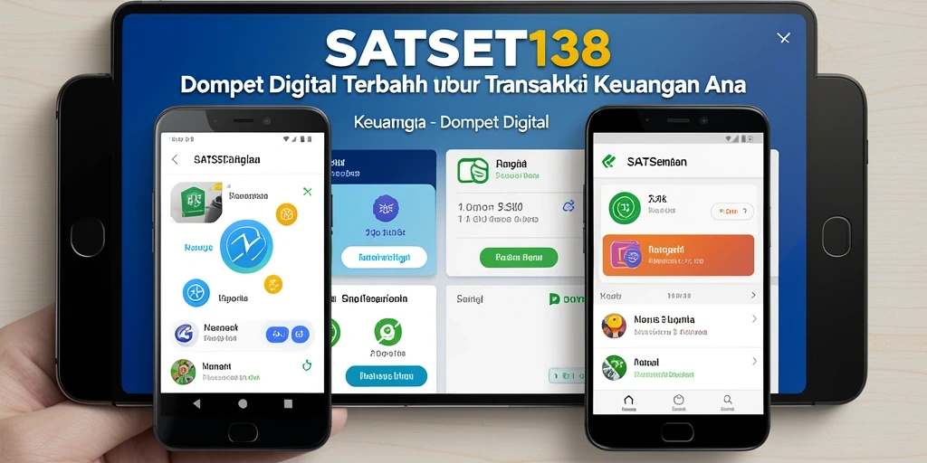 Antarmuka aplikasi SATSET138 yang sederhana dan menarik.